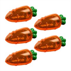 5Pcs Transparent Easter Plastic Carrots Candy Box B