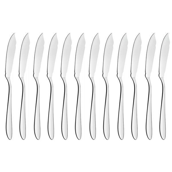 Tramontina 12 Piece Fish Knife Satri Range Stainless Steel Dishwasher Safe