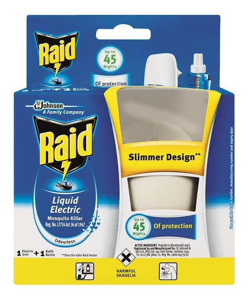 Raid Liquid Electric Mosquito Repellent Primary Unit - Case of 12