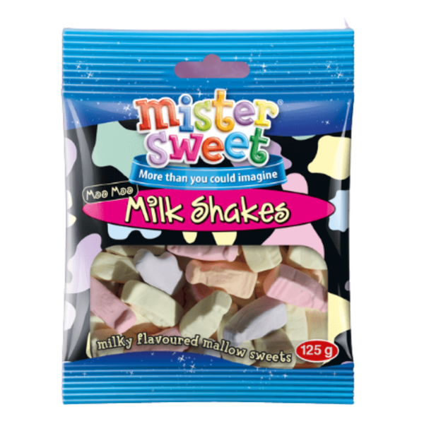 Mister Sweet Moo Moo Milkshake, 125g - Pack of 30