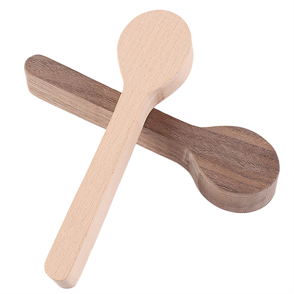 2 Pack Wood Carving Spoon Blank Beech+Walnut Kit For Beginner Kids