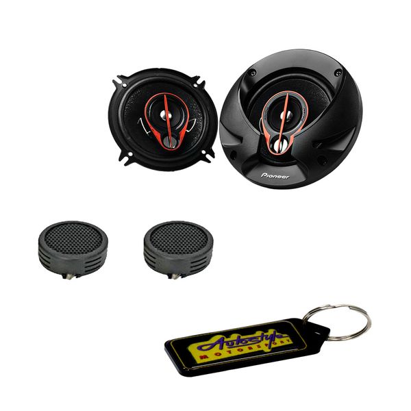 Pioneer TS-R1350S 5" 250w 3way Coaxial Speakers &amp; Evo Tweeters &amp; Key Holder