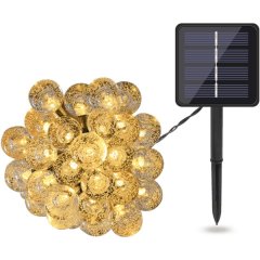 Stellar Lighting 50 LED Solar Bubble Ball Fairy Lights - 7m String Lights