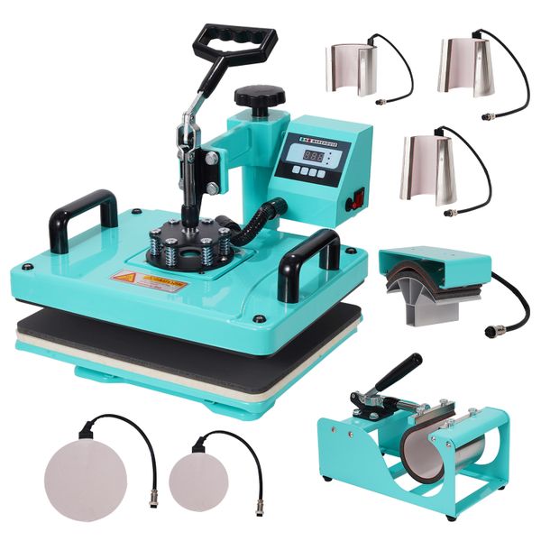 Heat Press Machine Multifunction 8 in 1 for Sublimation Heat Transfer