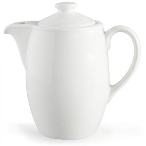 Continental China Blanco F500 Coffee Pot, 1 Litre, Pack of 4