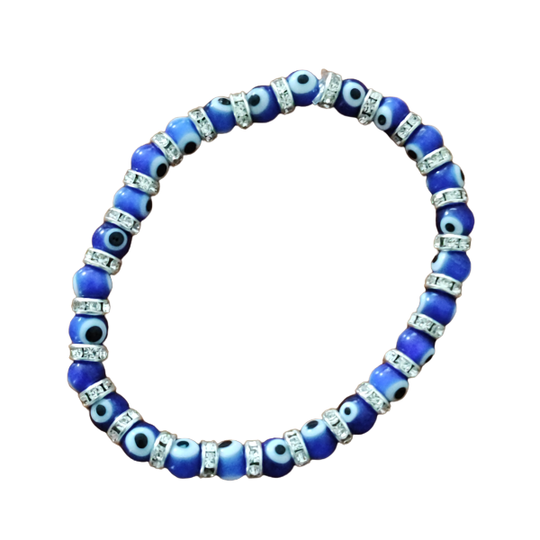 Turkish Evil Eye Rhinestone Crystal Beaded Bracelet