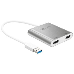J5create JUA365 USB 3.0 to Dual HDMI Multi-Monitor Adapter