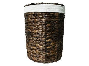 George &amp; Mason Woven Seagrass Laundry Basket Round Dark Brown - Large