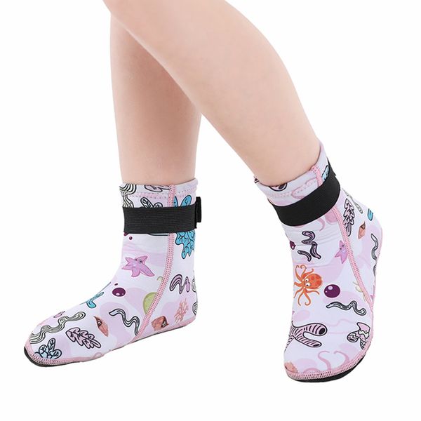 Pink Neoprene 3mm Wetsuit Aqua Shoes for Toddler
