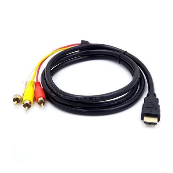1.5M HDMI to 3 RCA Audio Video Cable