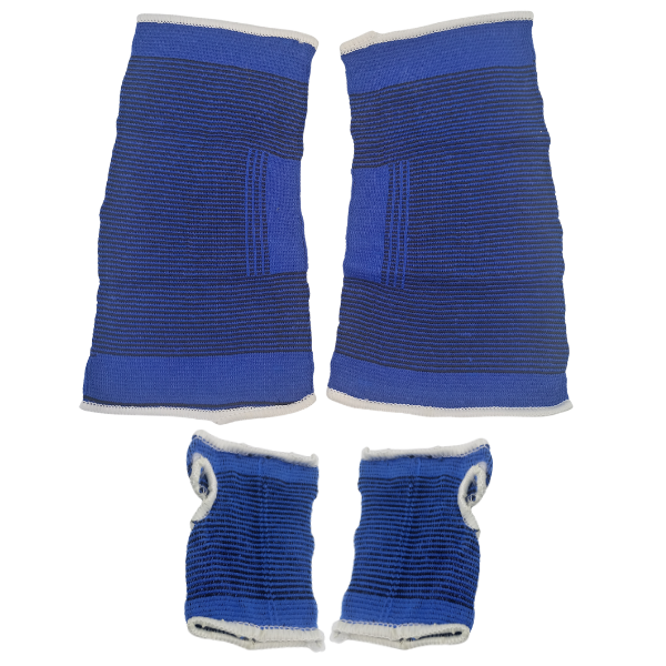 Knee Compression with Matching Sports Gloves - Stretchy Comfortable Support