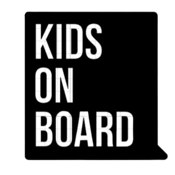 Baby on Board Sign Decal Sticker -BOB 002 Square