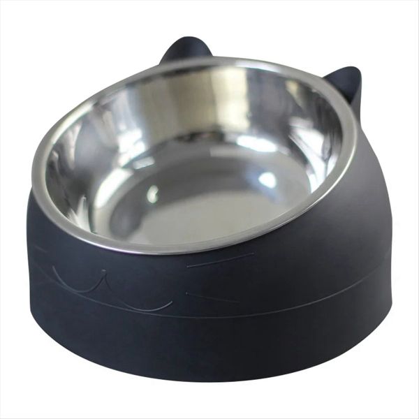 Pet Bowl Pet Feeding Cat Water Bowl For Cats Dogs Feeder Bowls Black