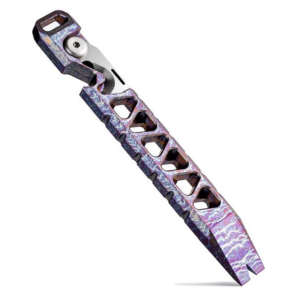 Titanium Pry Bar Keychain Multitool Tool Pocket Tool Multicolor
