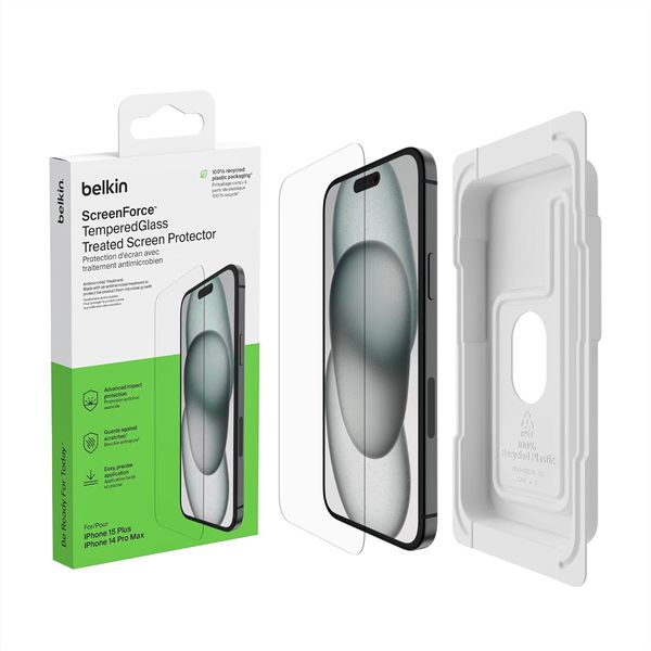TemperedGlass Treated Screen Protector for iPhone 15 Plus&amp;iPhone 14 Pro Max