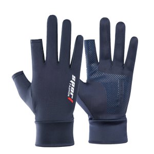 1 Pair Fishing Gloves Neoprene Anti-Slip 2-Finger Cut