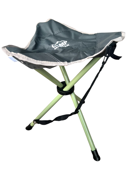 CampMaster Portable Compact 100 Tripod Chair Stool 90kg Weight Support