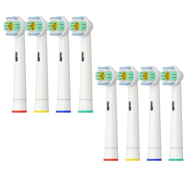 Dental Replacement Heads For Oral B Pro White Toothbrush - 8 Pack