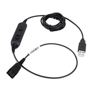 Headset cable - GN (Jabra) QD to USB not for Skype-for-Business - 5 pack
