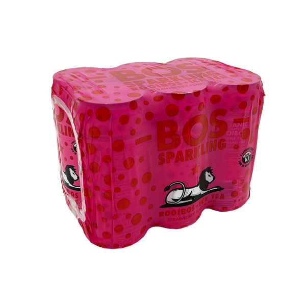 BOS Sparkling Strawberry Can - 6 x 300ml