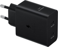 Samsung Original Duo 50W Quick Charging Adapter With USB-C Cable - Black