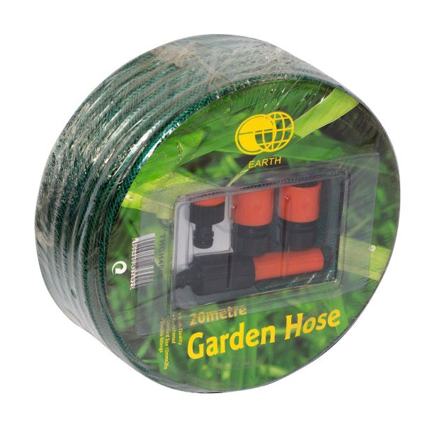 Garden hose 12mm x 20m with fittings