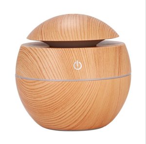 LED Ultrasonic Aroma Humidifier - Brown