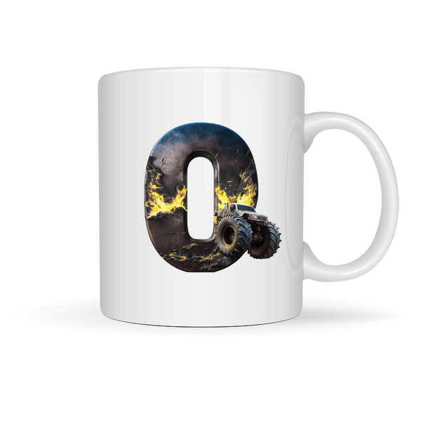 Printed Mug -Number 0 Truck Printed Mug