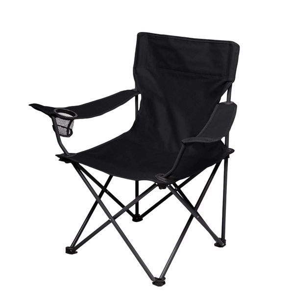 Portable Folding Camping Chair - Strong Steel Frame, Easy Carry
