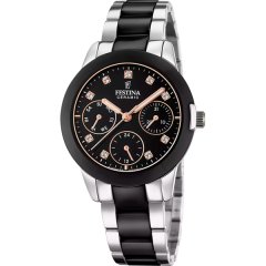 Festina Ceramic Black Multifunction Watch