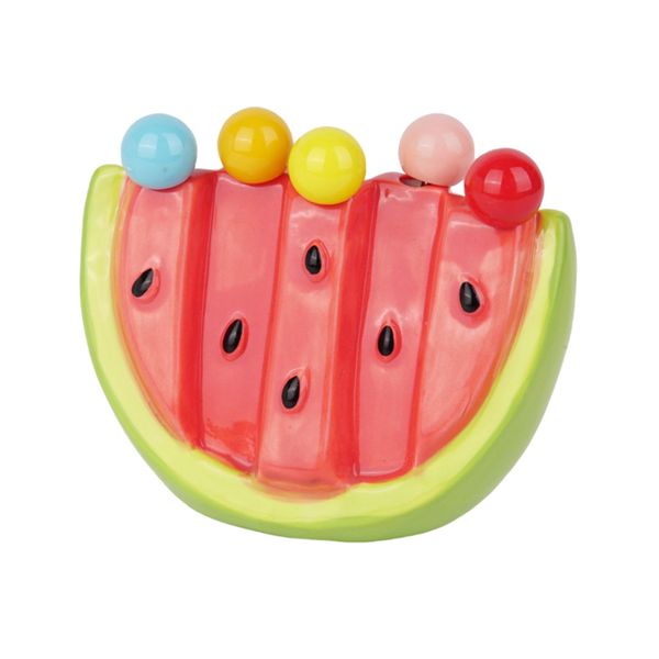 Watermelon-Shaped Fruit Fork And Storage Container