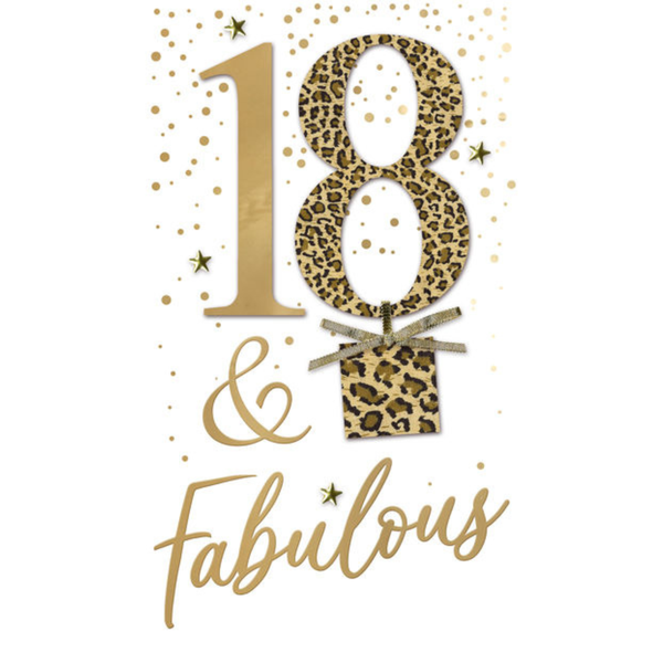 Greeting Card - 18th - Leopard print