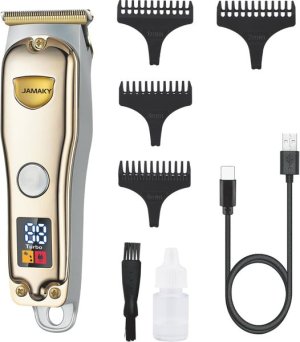 Hair Clippers Rechargeable Cordless Beard Trimmer with LED Display For Men