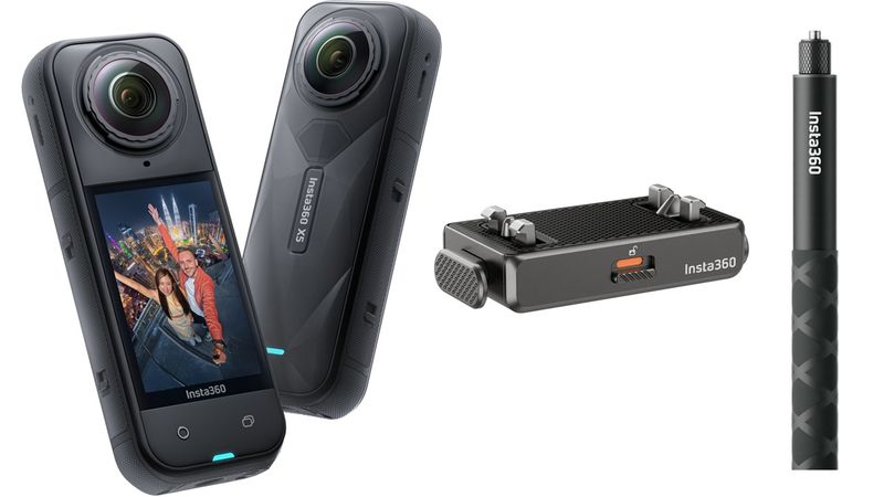 Insta360 X5 Go Kit Bundle 8K 360 Camera with Invisible Selfie Stick