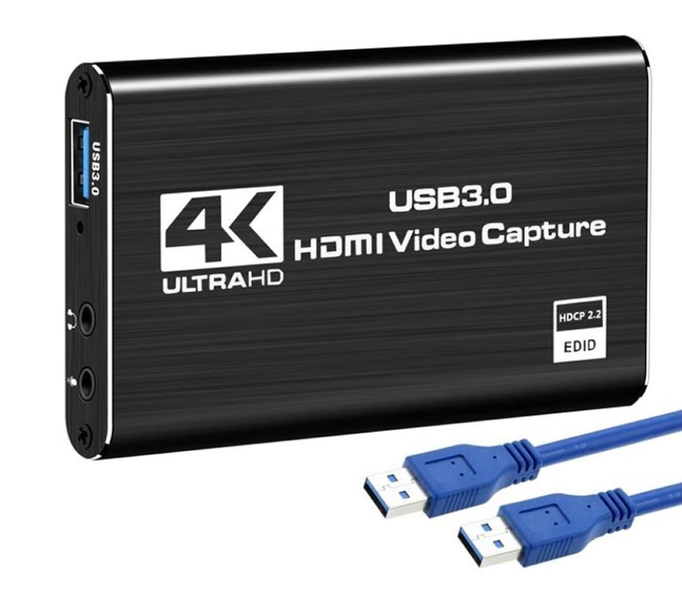 4K HDMI USB 3.0 Capture Card, for Video Game Recording, Live Streaming