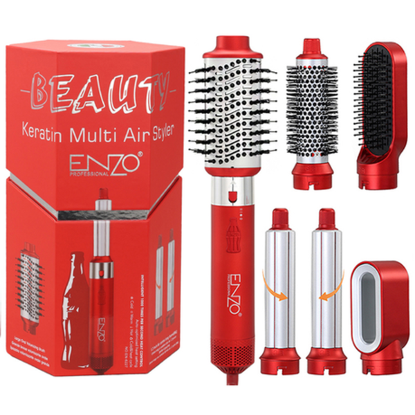ENZO - 5-in-1 Keratin Hot Air Styling Comb 1500W