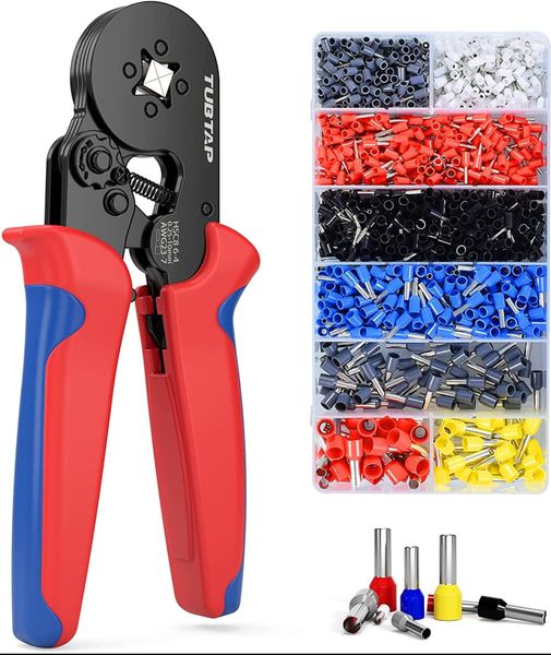 1200PCS Wire Terminals Ferrule Crimping Tool Kit | Ratchet Wire Crimper