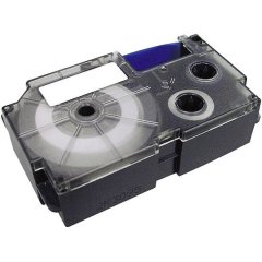 Casio XR-18YW1 18mm x 8m Black on Yellow Label Tape