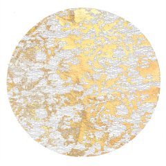 Disposable Round Rose Gold Placemat A Thin Mesh Mat