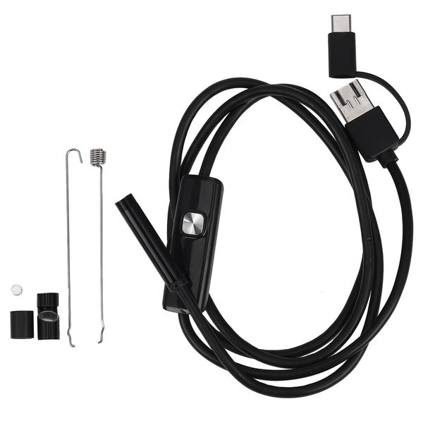3-In-1 Endoscope Borescope Camera Built-In 6 Led Usb Type-C(1M 7Mm)