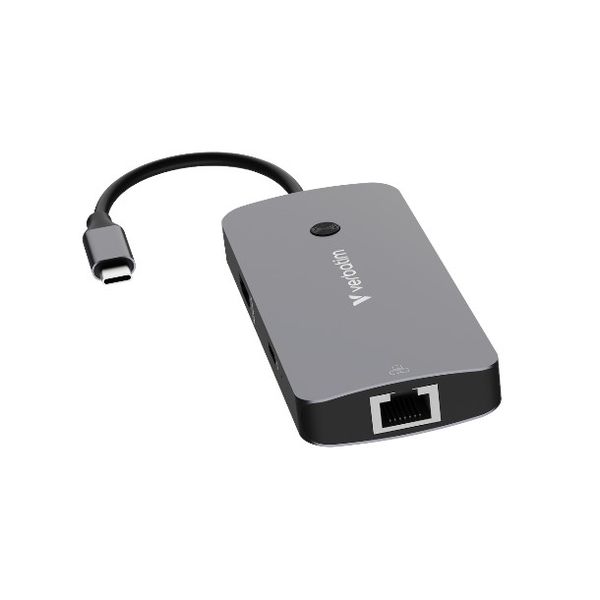 Verbatim USB-C Pro Multiport Hub 5-Port Hub with 4K HDMI, Gigabit Ethernet
