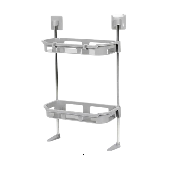 Over The Toilet Dual Layer Wall Mounted Storage Rack