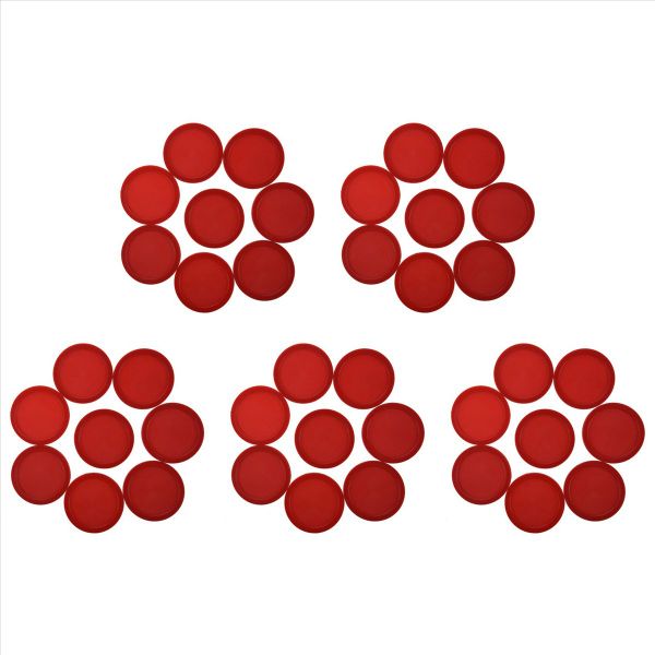 Red Air Hockey Set (40 Pcs 63 mm Air Hockey Puck)