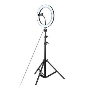 10 Inch Ring Light with 210 Cm Tripod Selfie Ring Light For Live/Makeup