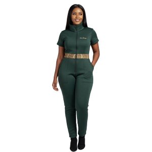 Ndu,s Zip-Up Jumpsuit