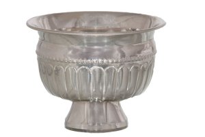 Silver Plated Round Decorative Flower Bowl ( Pack of 2)
