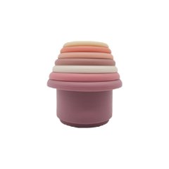 7 Piece Silicone Stacking and Nesting Cups - Soft Montessori Building Toy