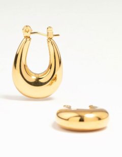 Lovisa Waterproof Gold Plated Stainless Steel Half Hoop Earrings