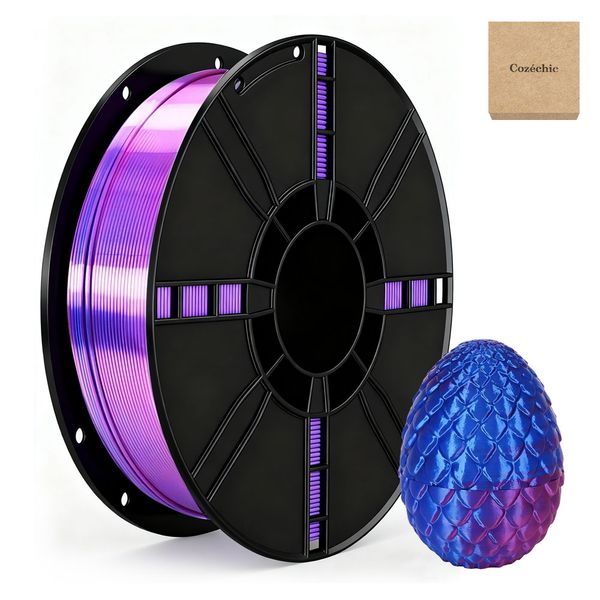 Cozéchic - 3D Printer Filament,Dual Colour Silk PLA Filament 1.75mm 1kg