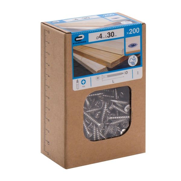 IV4 Chipboard Screw CS PZ Inox 316 / A4 4x30 200CB